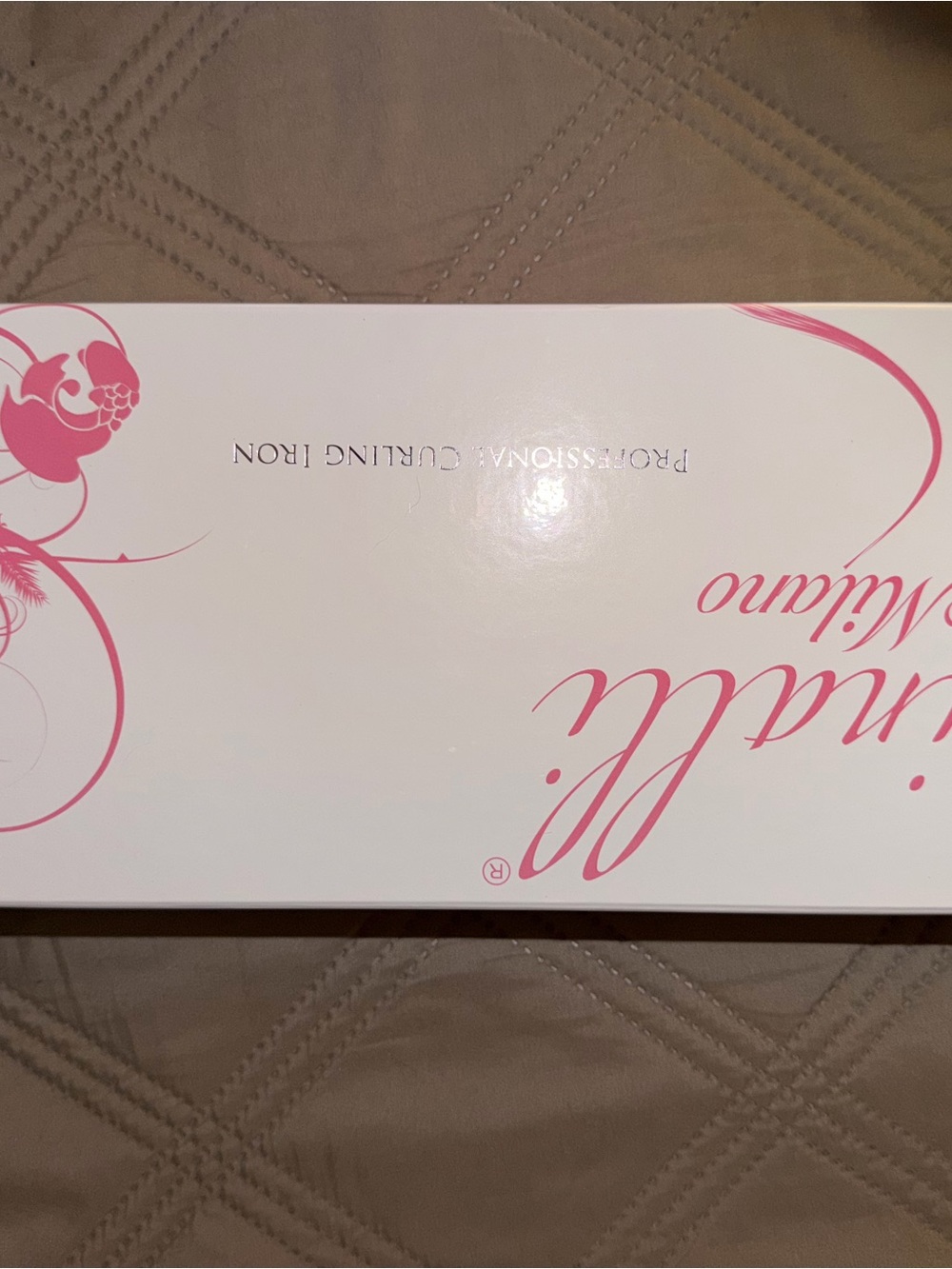 Professional Curling Iron Box - White & Pink